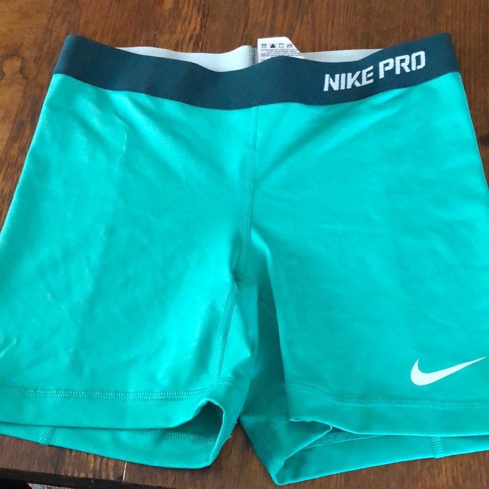 Teal Nike pro spandex